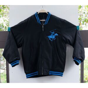 Vintage Rare NWT Beverly Hills Polo Club Varsity Letterman Jacket Size 2XL Rare